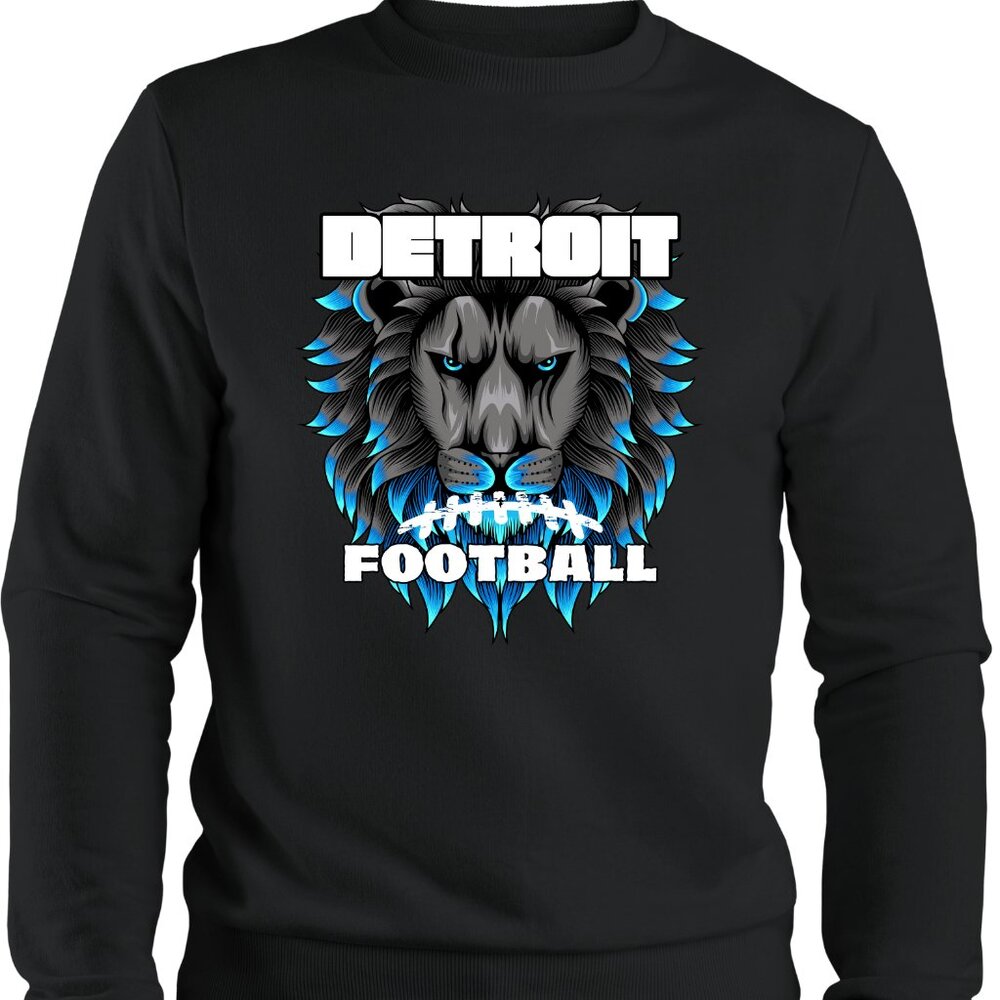 DETROIT LIONS FOOTBALL CREWNECK  SWEATSHIRT SIZES SMALL-XL
